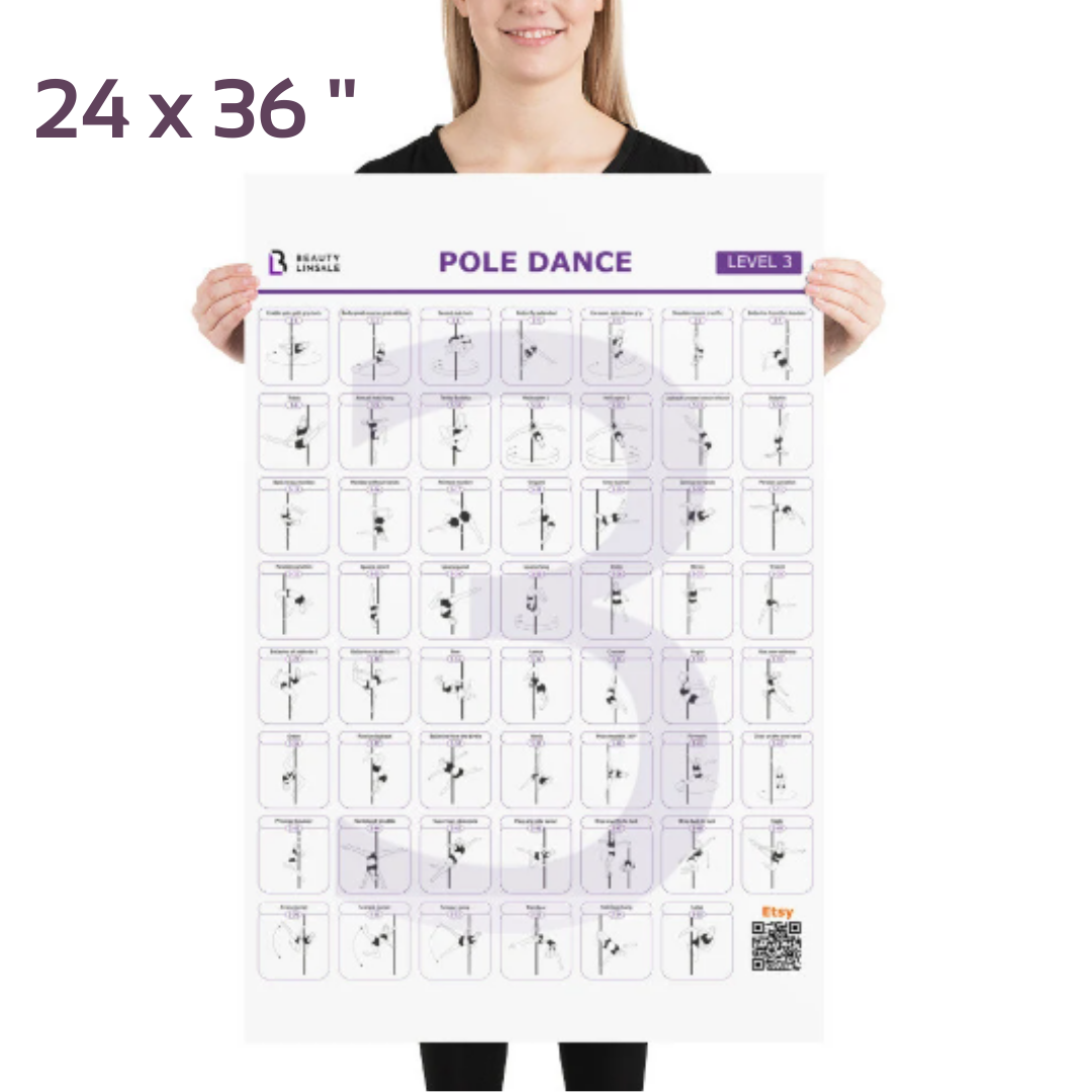 Pole Dance Elements Posters (Printed on the paper) (Плакат)