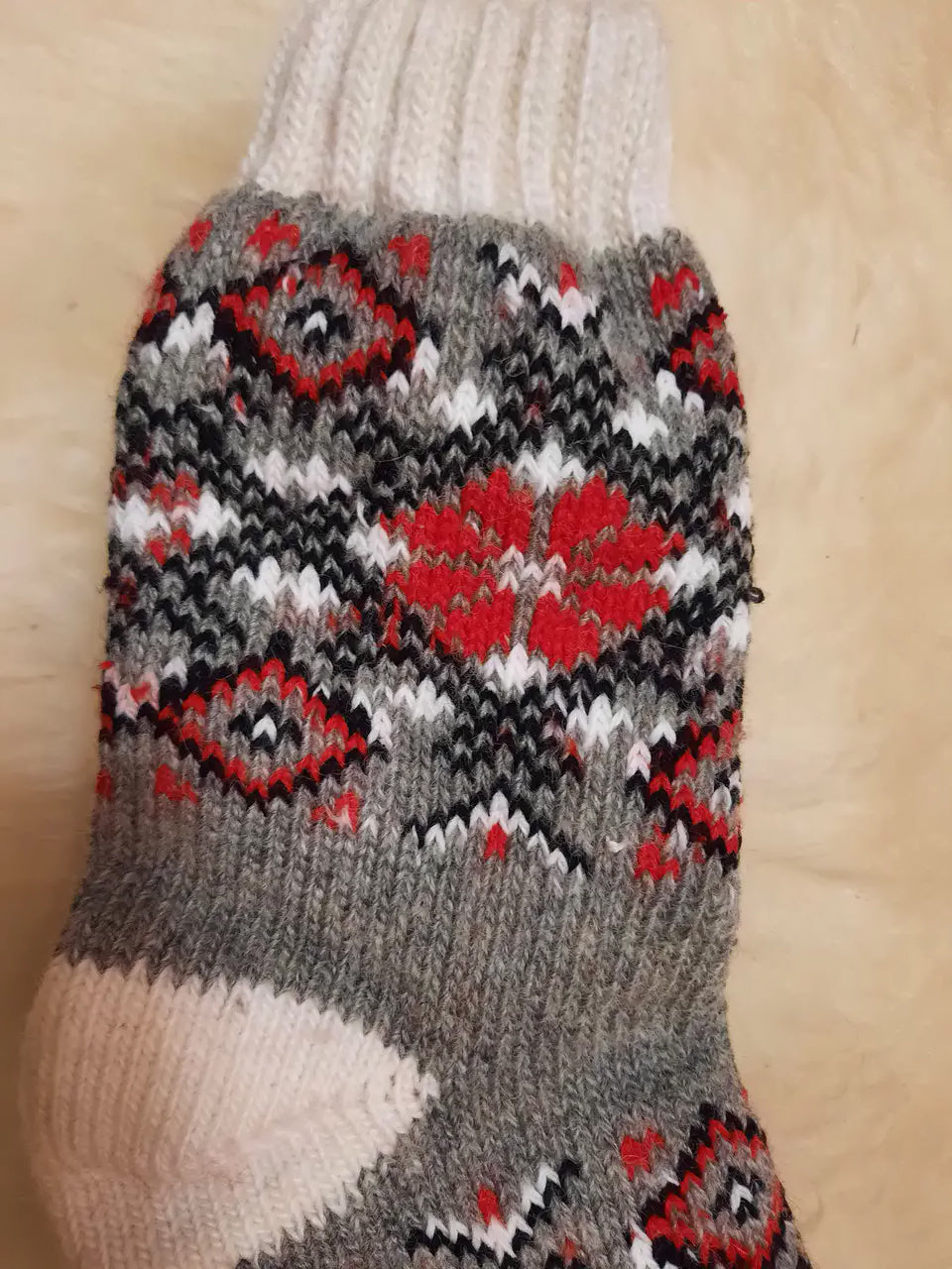 Handmade Ukrainian Women’s Wool Socks, Extra Warm Carpathian Artisan Knitwear, 100% Sheep Wool Winter Socks, Cozy Stretchy Universal Size 36-40