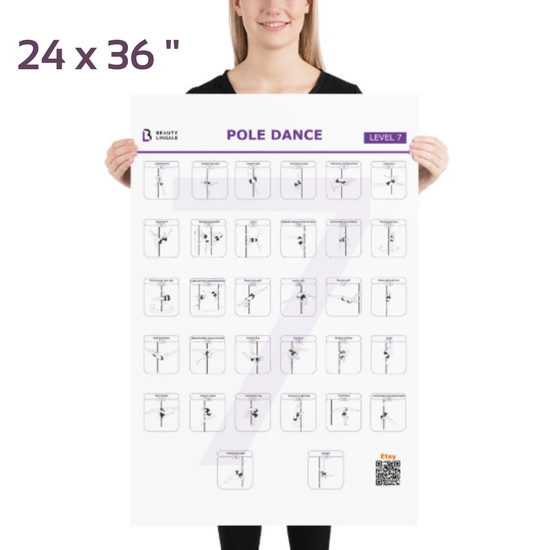 Pole Dance Elements Posters (Printed on the paper) (Плакат)
