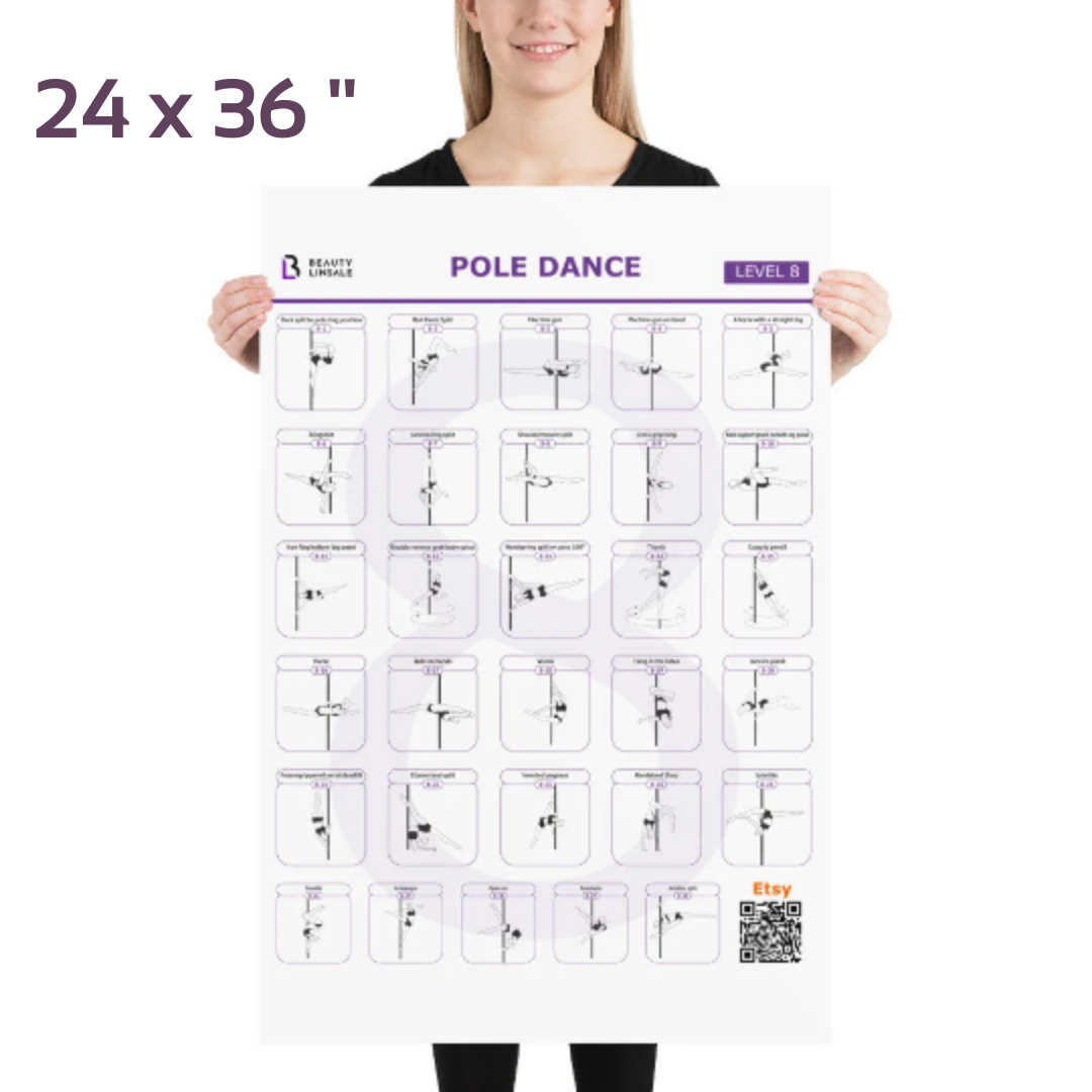 Pole Dance Elements Posters (Printed on the paper) (Плакат)