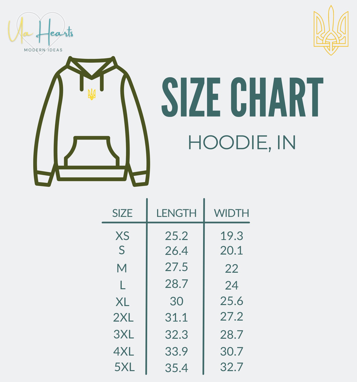 Ukrainian zip-up Hoodie with Embroidered Trident (Світшот чол.)