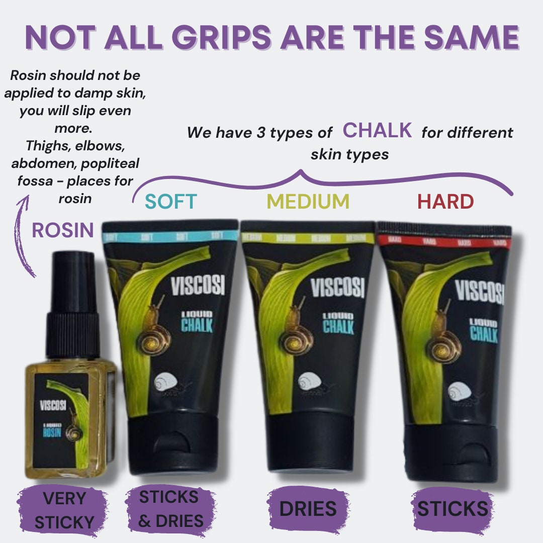 Pole dance grip Set (Liquid Chalk Based) 3-pack + PoleDance Spray grip (Rosin-based) for free (Магнезія)