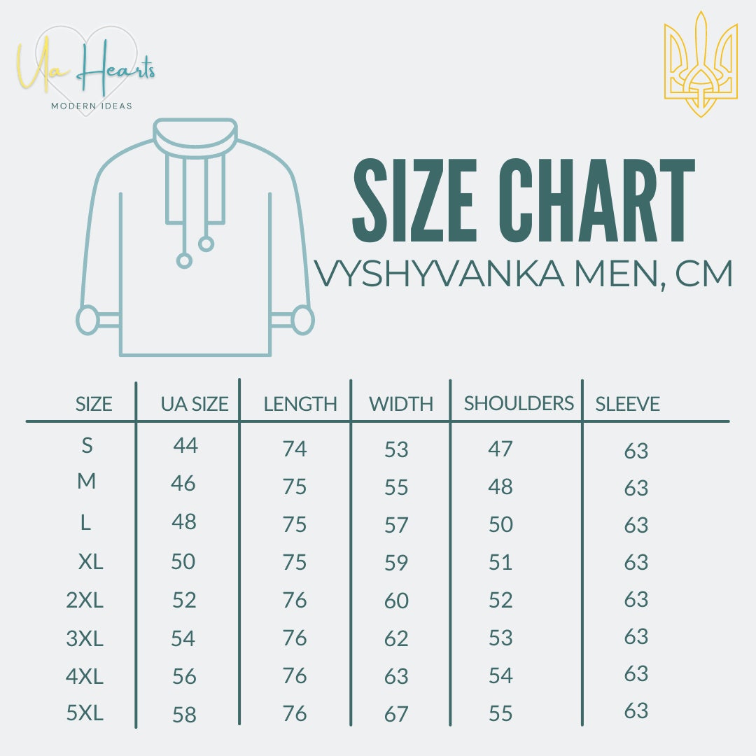 the size chart for a men's jacket