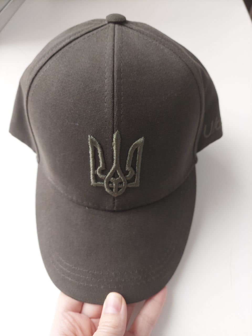 Ukrainian Hat with Embroidered Ukrainian Trident (кепка патріотична)