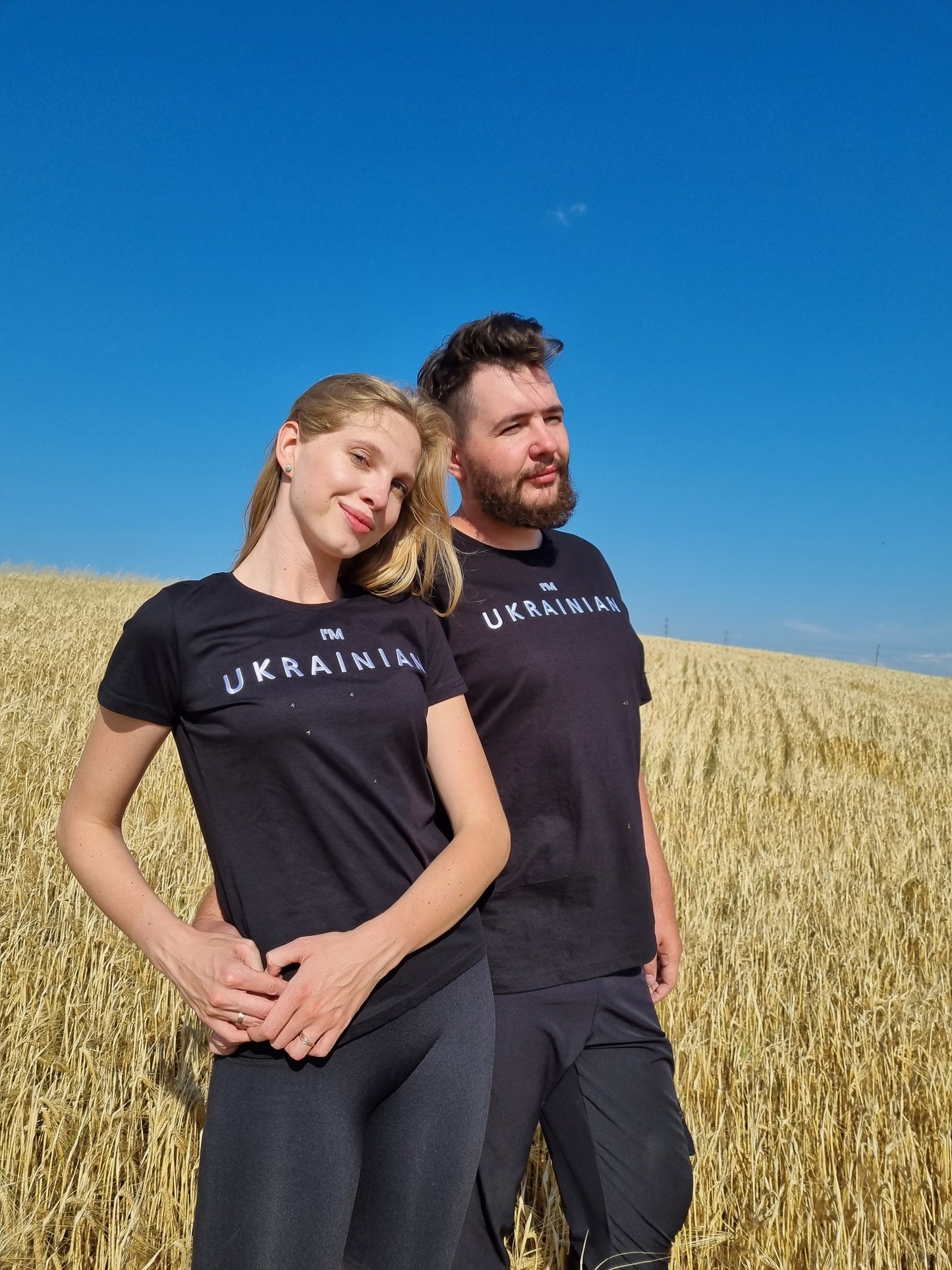 Embroidered T-shirt I'M UKRAINIAN (футболка з вишивкою чловіча)