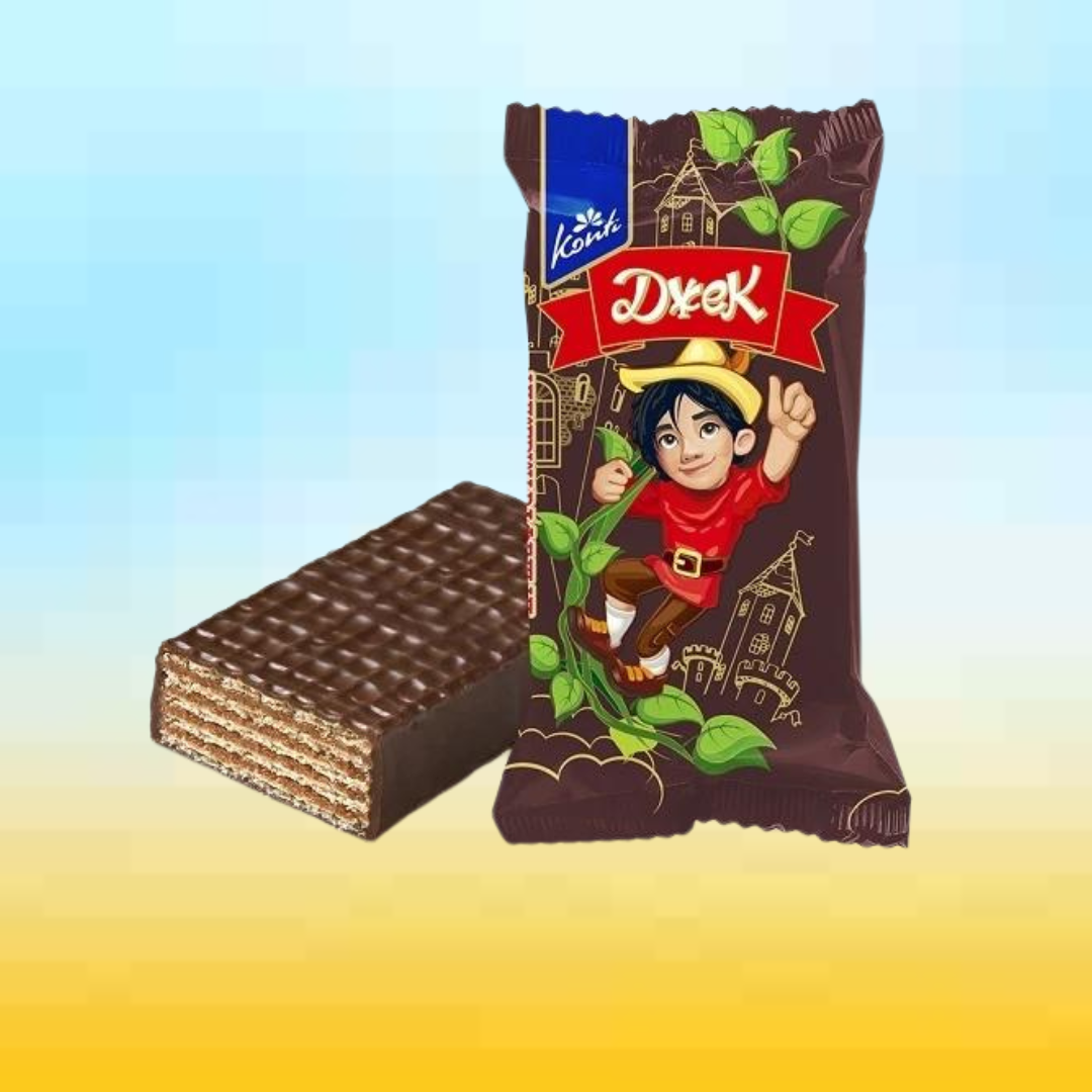 a chocolate bar with a cartoon character on it