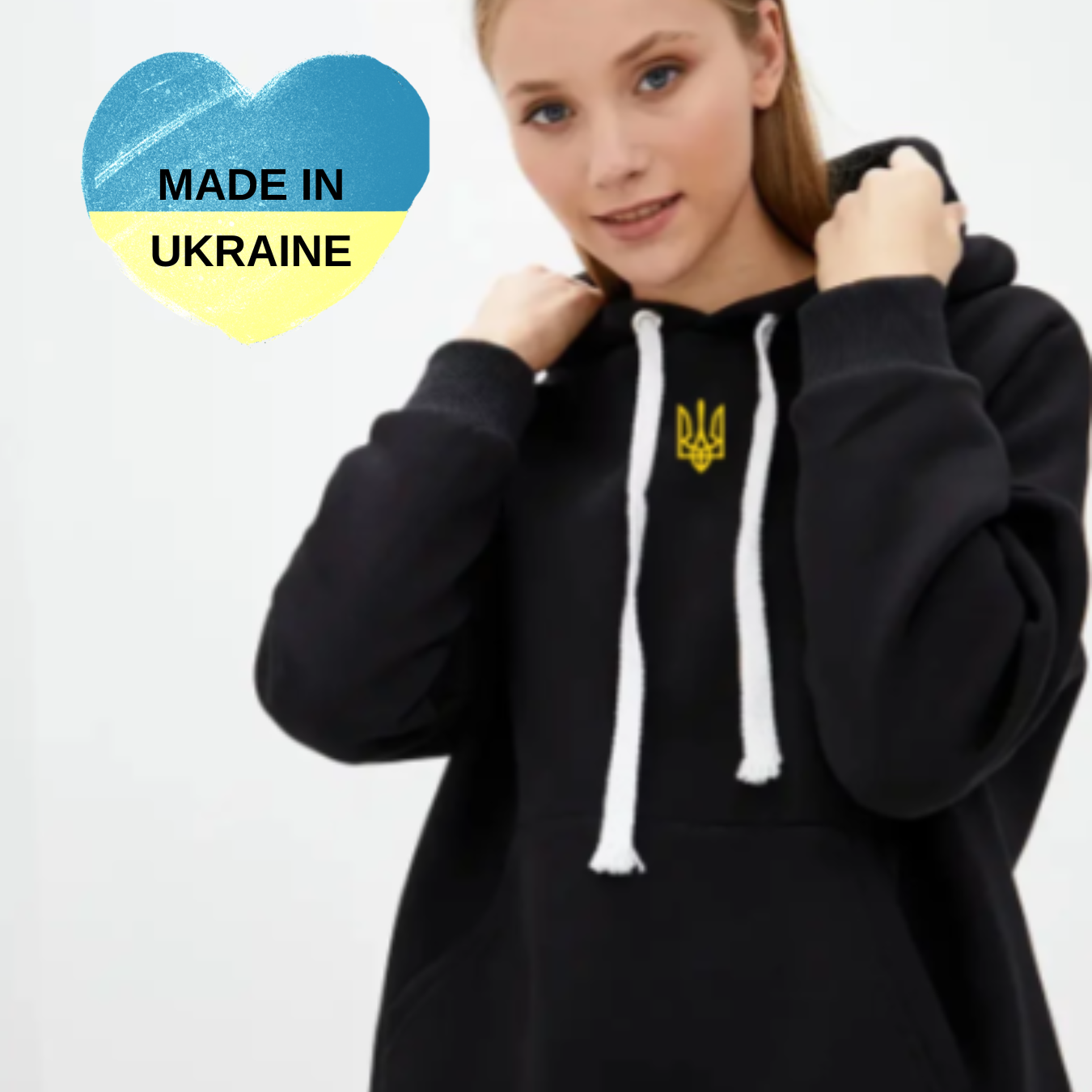 Ukrainian Embroidery Tryzub Women Hoodie (Худі жін.)