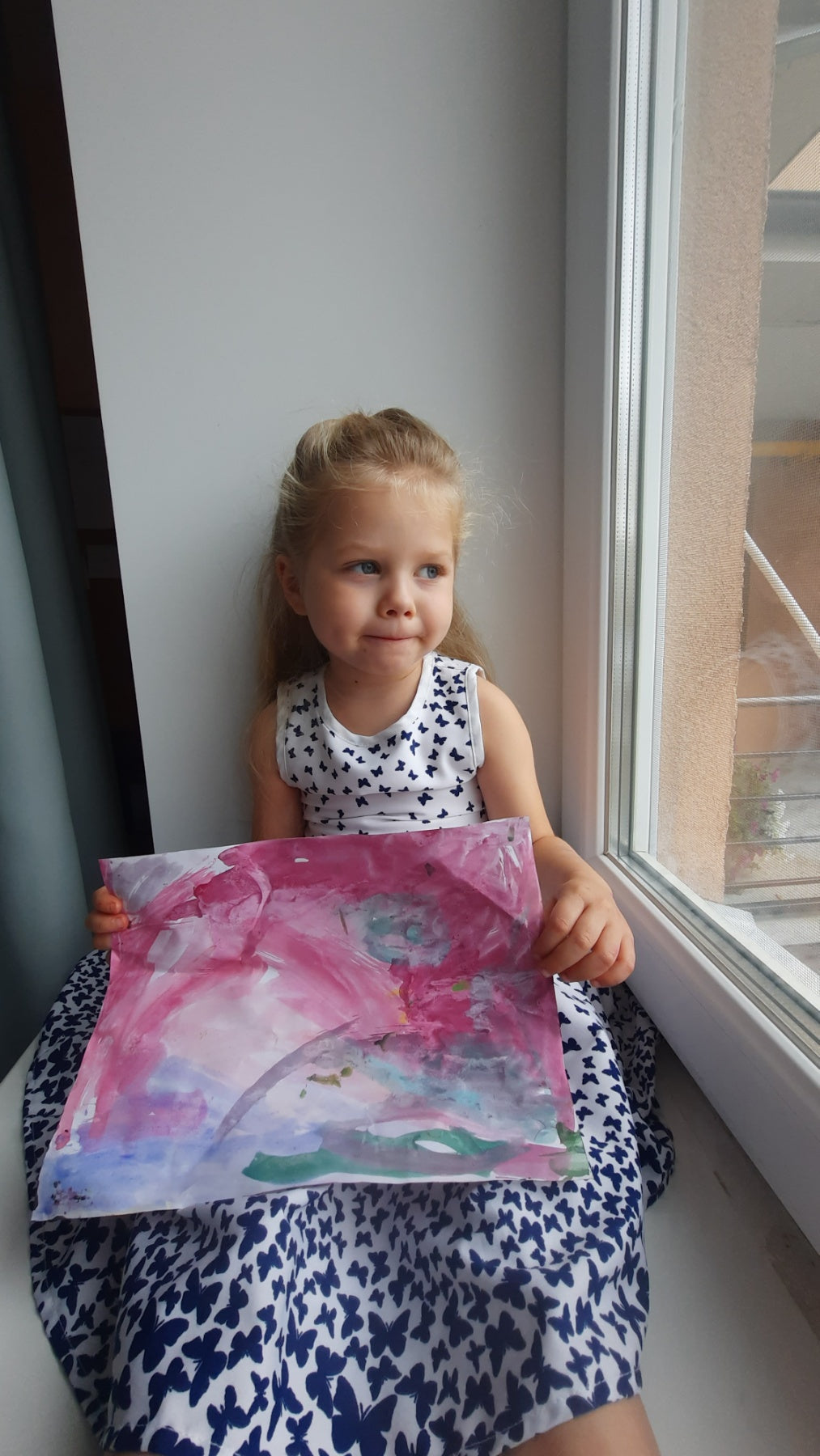 Support the Ukrainian little artist. (Дитяча картина)