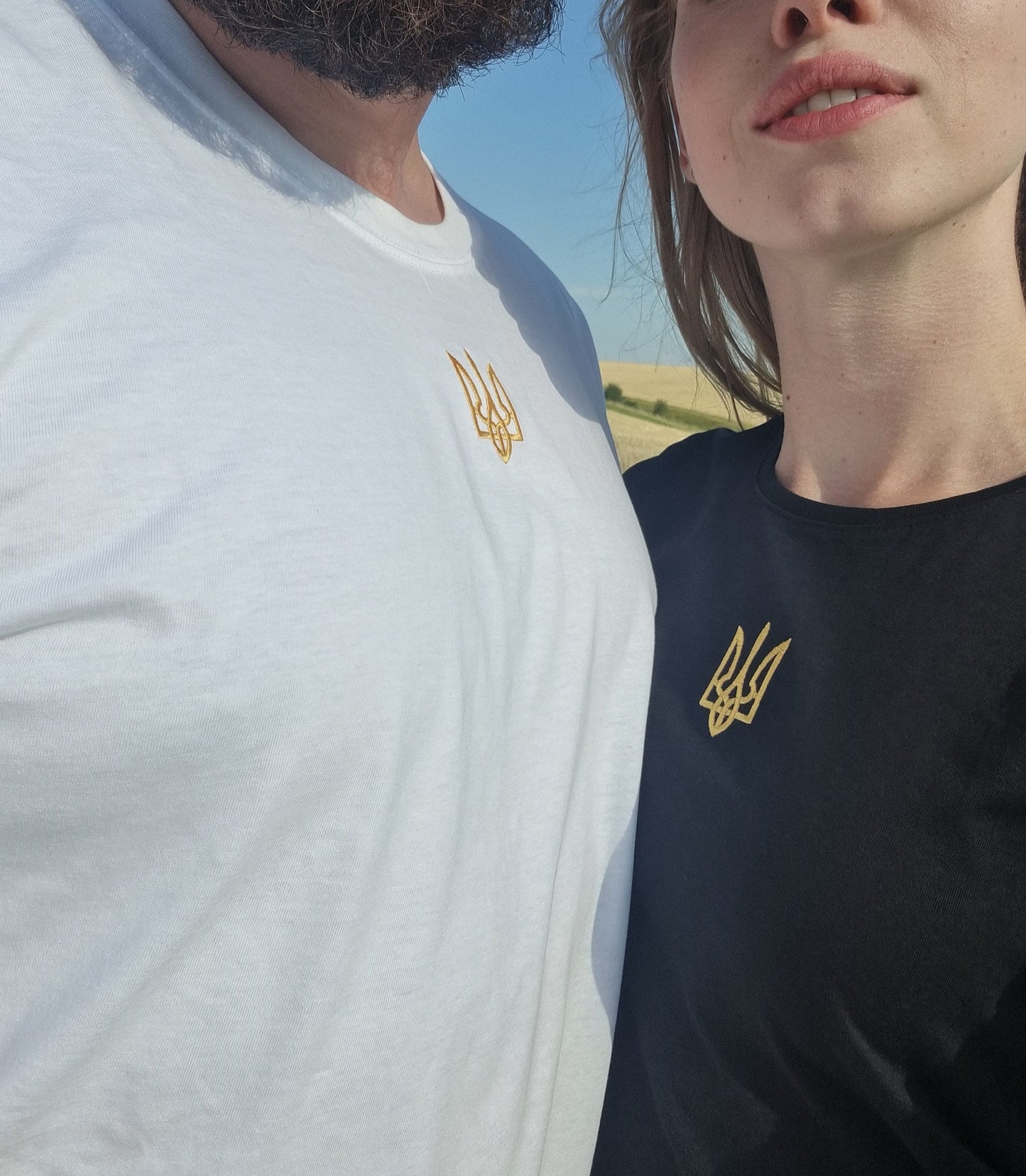 Zelensky Shirt With Ukrainian Trident Embroidered (Футболка жін.)