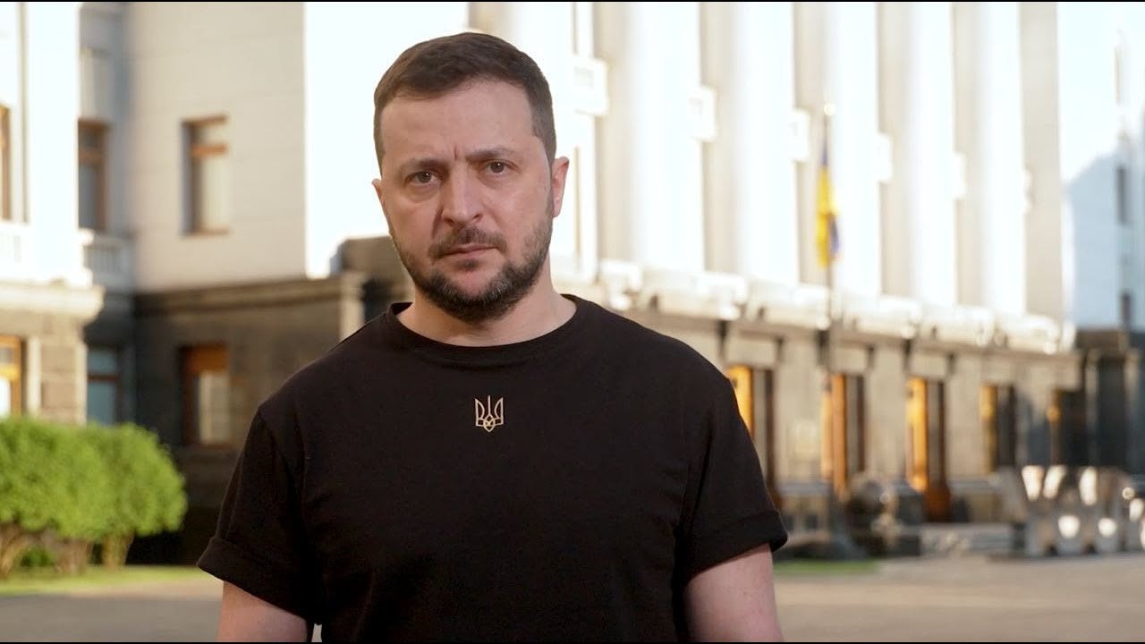 Zelensky Shirt With Ukrainian Trident Embroidered (Футболка жін.)