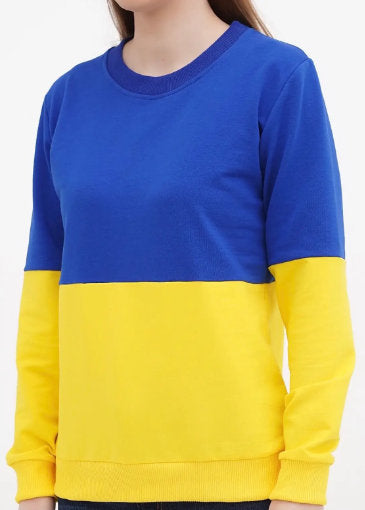 Ukraine Flag Sweatshirt from Ukrainian Sellers (Світшот прапор жін.)