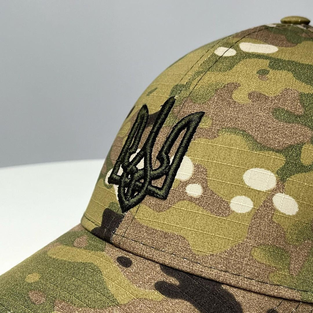 Ukraine Military Dad Hat with Ukrainian Trident Embroidered (Кепка чол.)