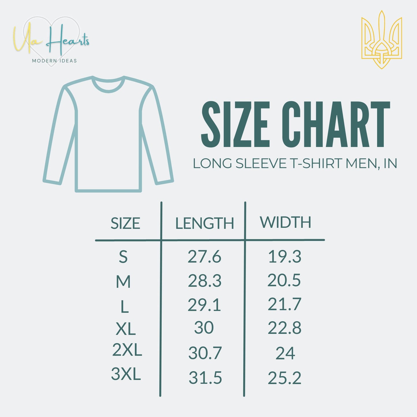 Ukraine Shirt long sleeve With Embroidered Trident from Ukraine (Футболка чол.)