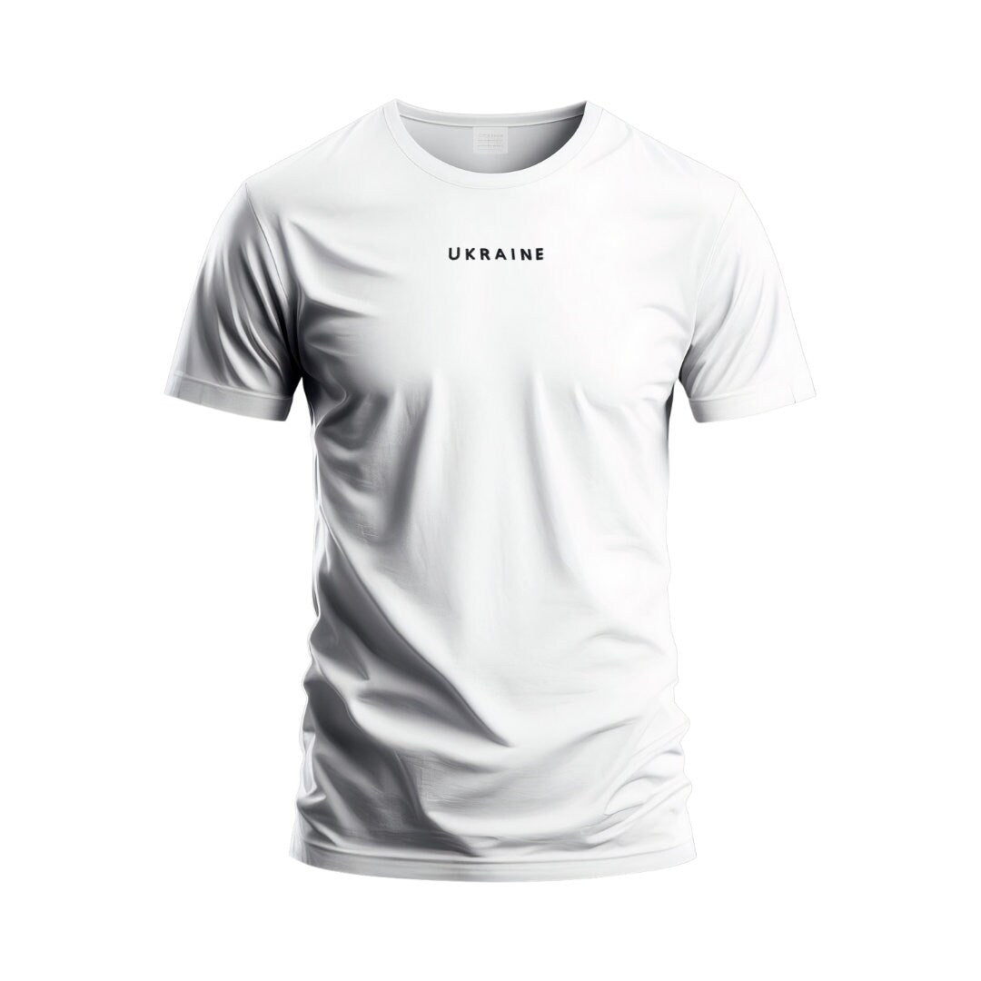 Zelensky Shirt With Embroidered 'Ukraine' (Футболка чол.)