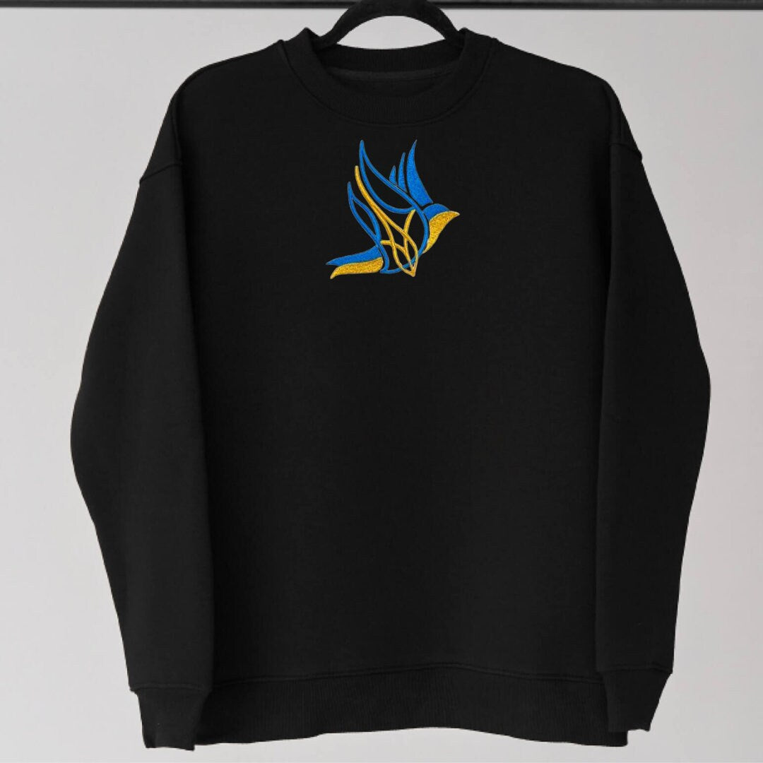 Ukrainian Embroidered Sweatshirt for Women with Dove of Peace (Світшот жін.)