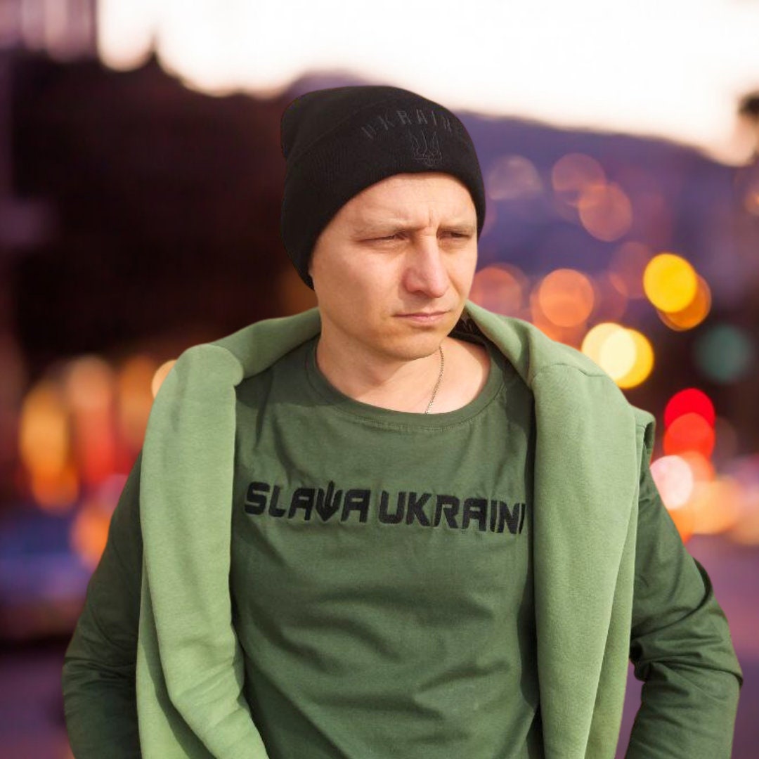 Stylish Ukraine Hat with Embroidered Trident | Ukrainian Design | Warm Ukrainian Gift | Support Ukraine (Капелюх)