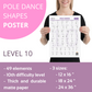 Pole Dance Elements Posters (Printed on the paper)