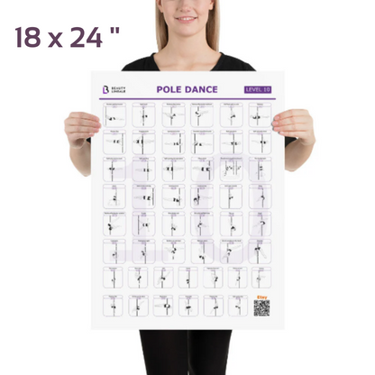 Pole Dance Elements Posters (Printed on the paper) (Плакат)