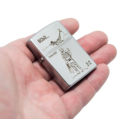Zippo lighter Russian warship Done. Ukrainian personalization, limited edition. Made In Ukraine | Ukrainian Souvenir (Запальничка)