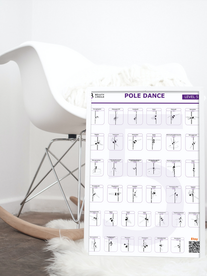 Pole Dance Poster Digital (PDF) - 5 level
