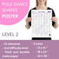 Pole Dance Elements Posters (Printed on the paper)