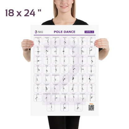 Pole Dance Elements Posters (Printed on the paper) (Плакат)