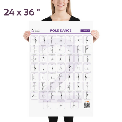 Pole Dance Elements Posters (Printed on the paper) (Плакат)