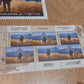 Postage stamp "Russian warship, go to F..CK!" Original. Sheet of 6 stamps.