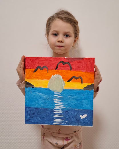 Made to order!!!  Original Painting (Not a Digital File) (SunSet Diana.jpg). (Дитяча картина)