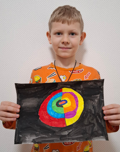 Support Ukrainian Little Artist (The Abstract .jpg). (Дитяча картина)