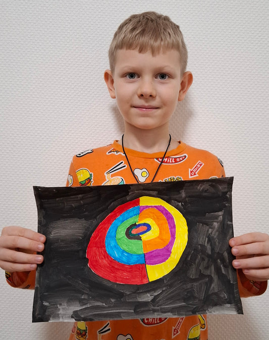 Support Ukrainian Little Artist (The Abstract .jpg). (Дитяча картина)