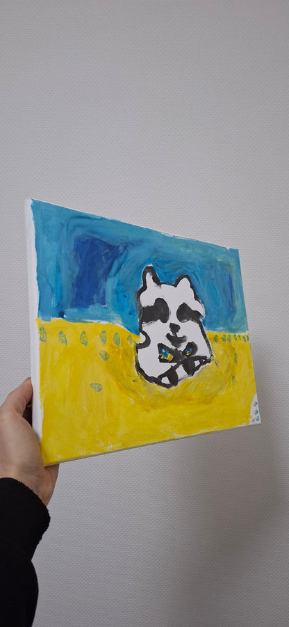 Made to order. Original Painting (Not a Digital File) (UA Racсoon - Diana.jpg)