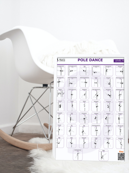 Pole Dance Poster Digital (PDF) - 9 level