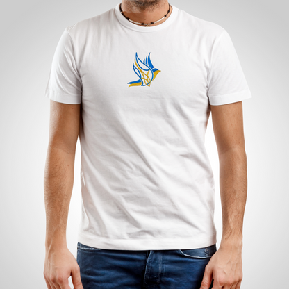 Embroidered Ukrainian Shirt with Peace Dove for Men (Футболка чол.)