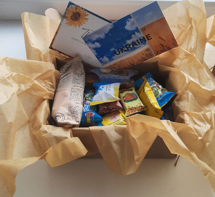 Ukrainian Snacks Box (Style 1). Surprise Box from Ukraine