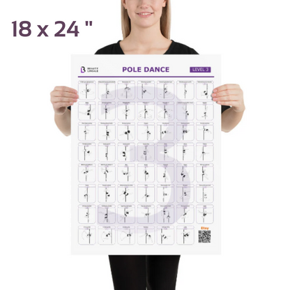 Pole Dance Elements Posters (Printed on the paper) (Плакат)