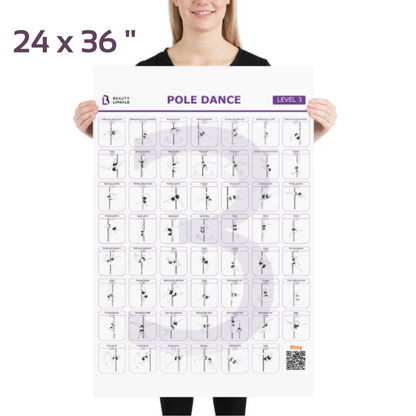 Pole Dance Elements Posters (Printed on the paper) (Плакат)