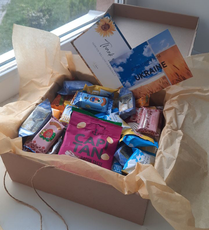 Ukrainian Snacks Box (Style 1). Surprise Box from Ukraine