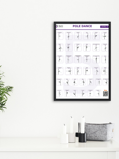 Pole Dance Poster Digital (PDF) - 5 level