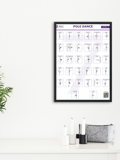 Pole Dance Poster Digital (PDF) - 7 level