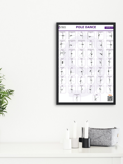 Pole Dance Poster Digital (PDF) - 9 level