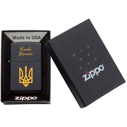 Zippo lighter Glory to Ukraine. Ukrainian personalization, limited edition. Made In Ukraine | Ukrainian Souvenir (Запальничка)