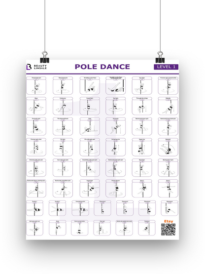 Pole Dance Poster Digital (PDF) - 1 level