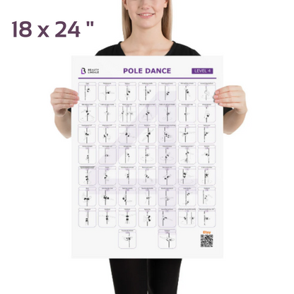 Pole Dance Elements Posters (Printed on the paper) (Плакат)