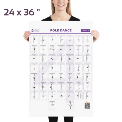 Pole Dance Elements Posters (Printed on the paper) (Плакат)