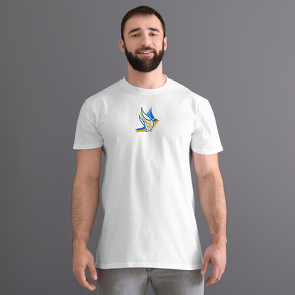 Embroidered Ukrainian Shirt with Peace Dove for Men (Футболка чол.)