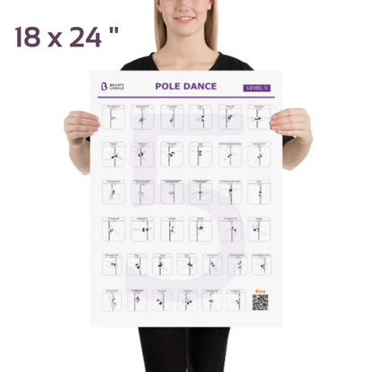 Pole Dance Elements Posters (Printed on the paper) (Плакат)