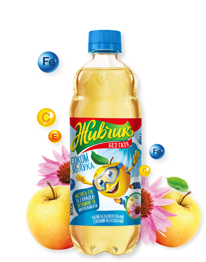 Ukrainian Zhyvchyk Apple Soda with Echinacea & Vitamins