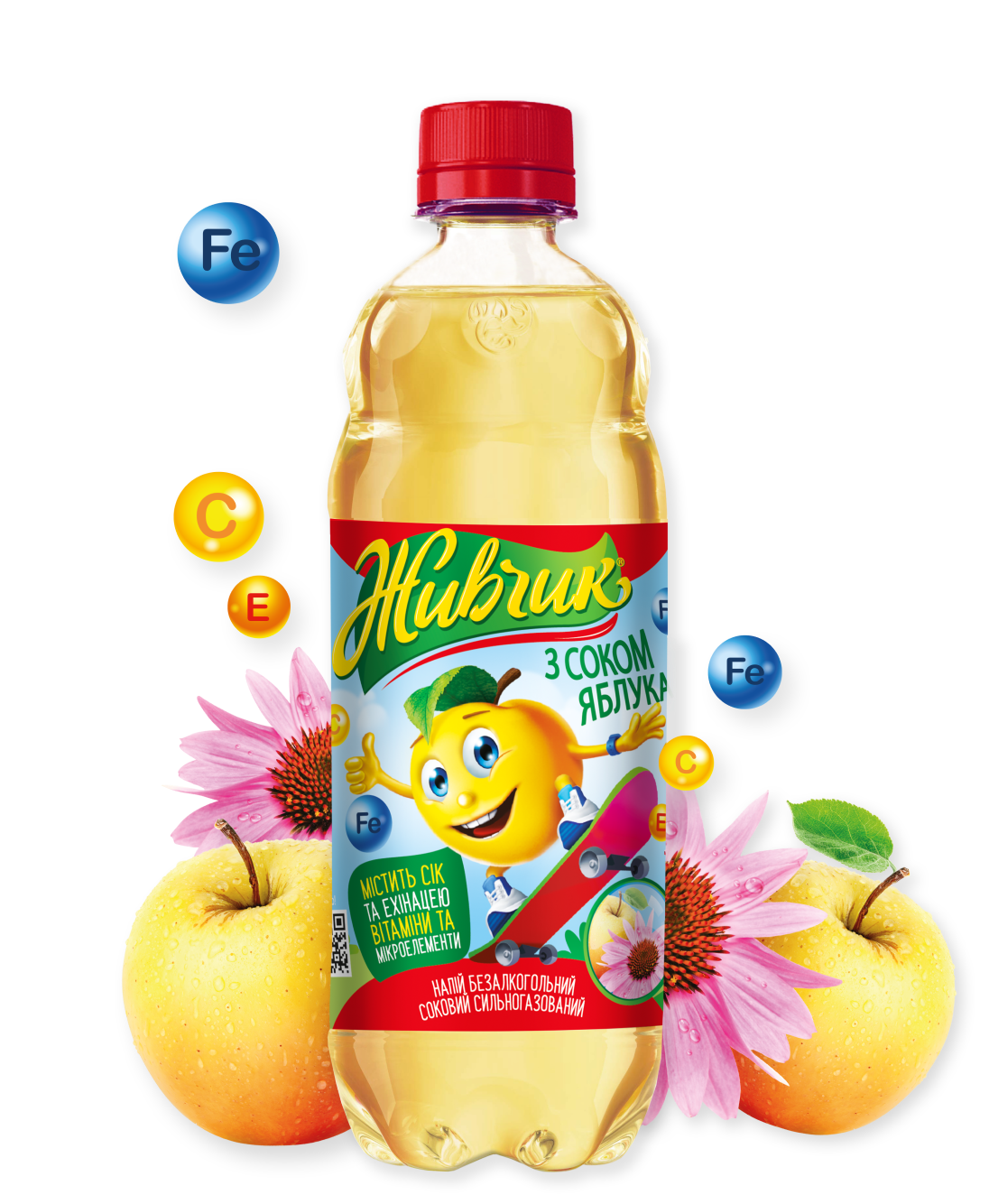 Ukrainian Zhyvchyk Apple Soda with Echinacea & Vitamins