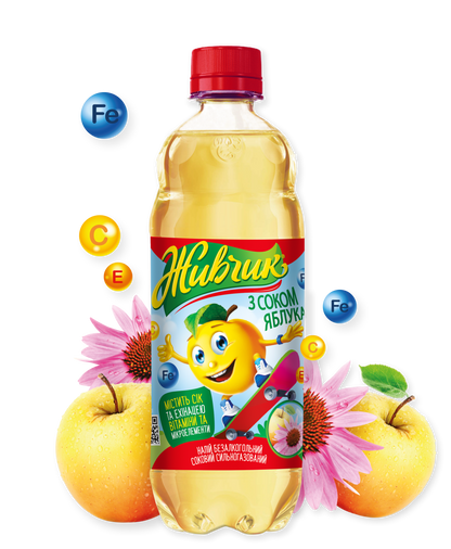 Ukrainian Zhyvchyk Apple Soda with Echinacea & Vitamins